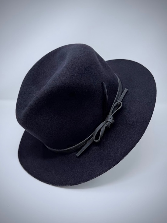 Goorin Bros Dark Purple Wool Fedora Hat Feather Accent Size Small main image 4